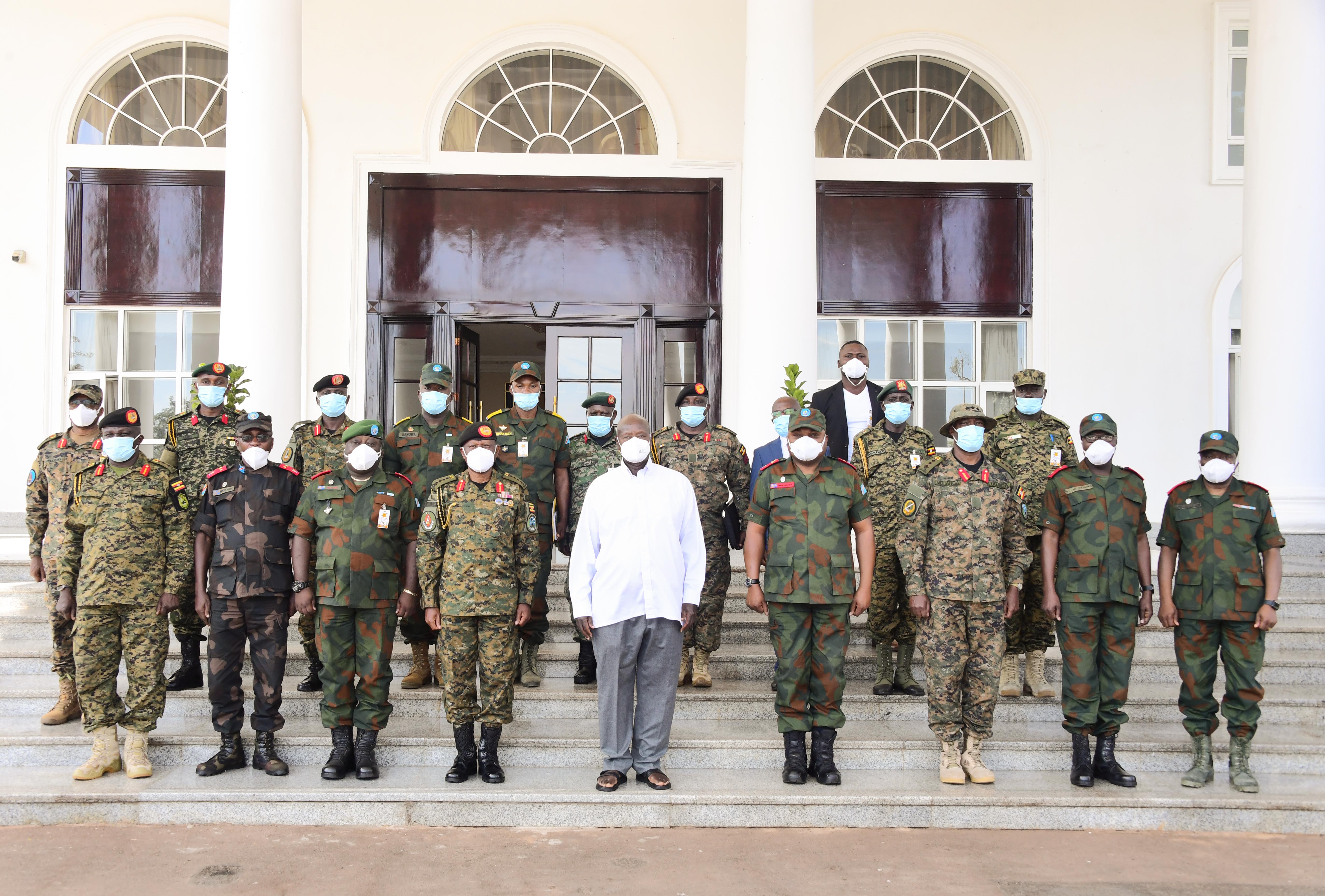 President Museveni meets UPDF and FARDC Senior Army Officers, Review Operation Shujaa. 30th August, 2023 