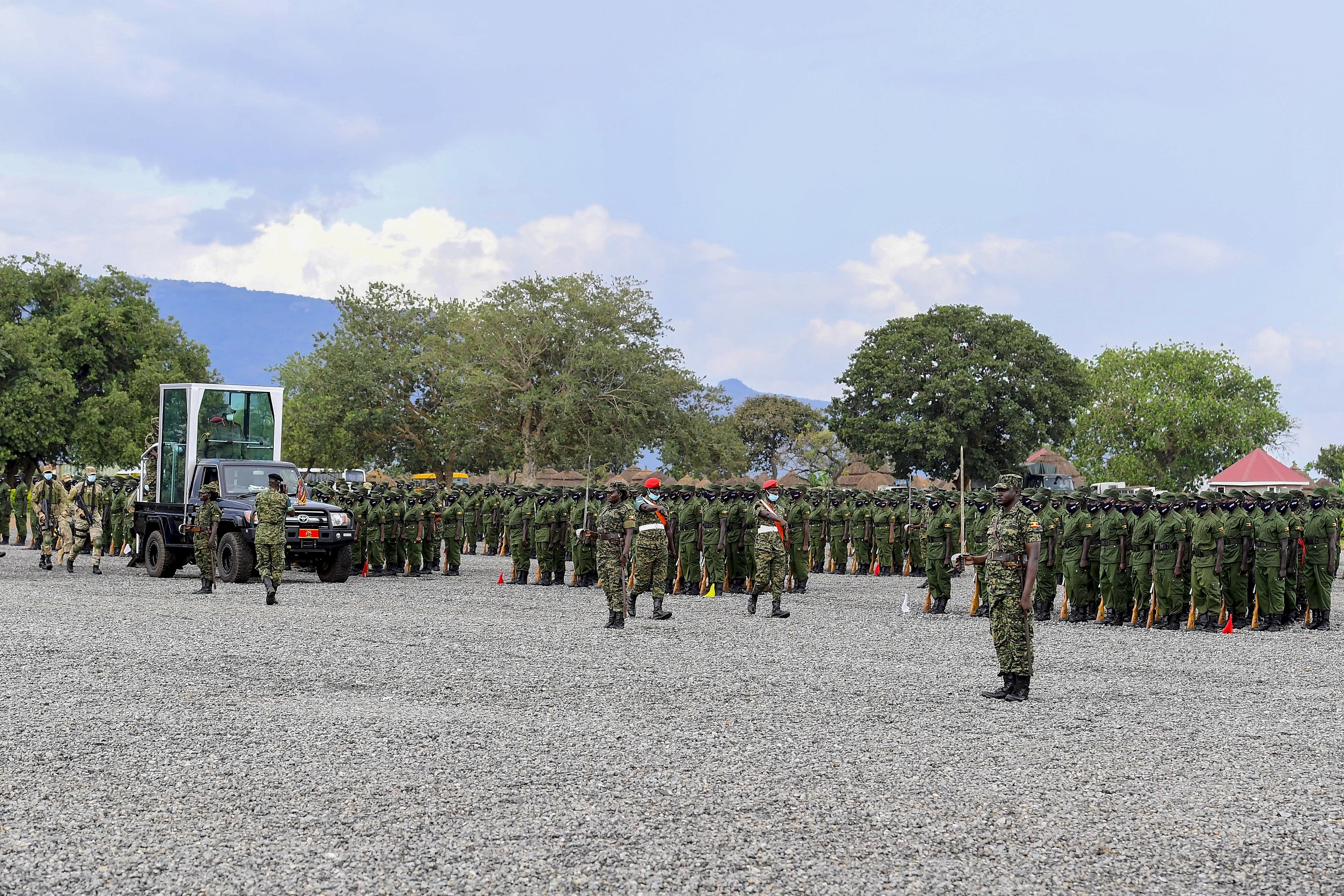 President Museveni Passes Out 4,212 Local Defence Personnel Olilim Training School, Katakwi District. 14th October, 2023