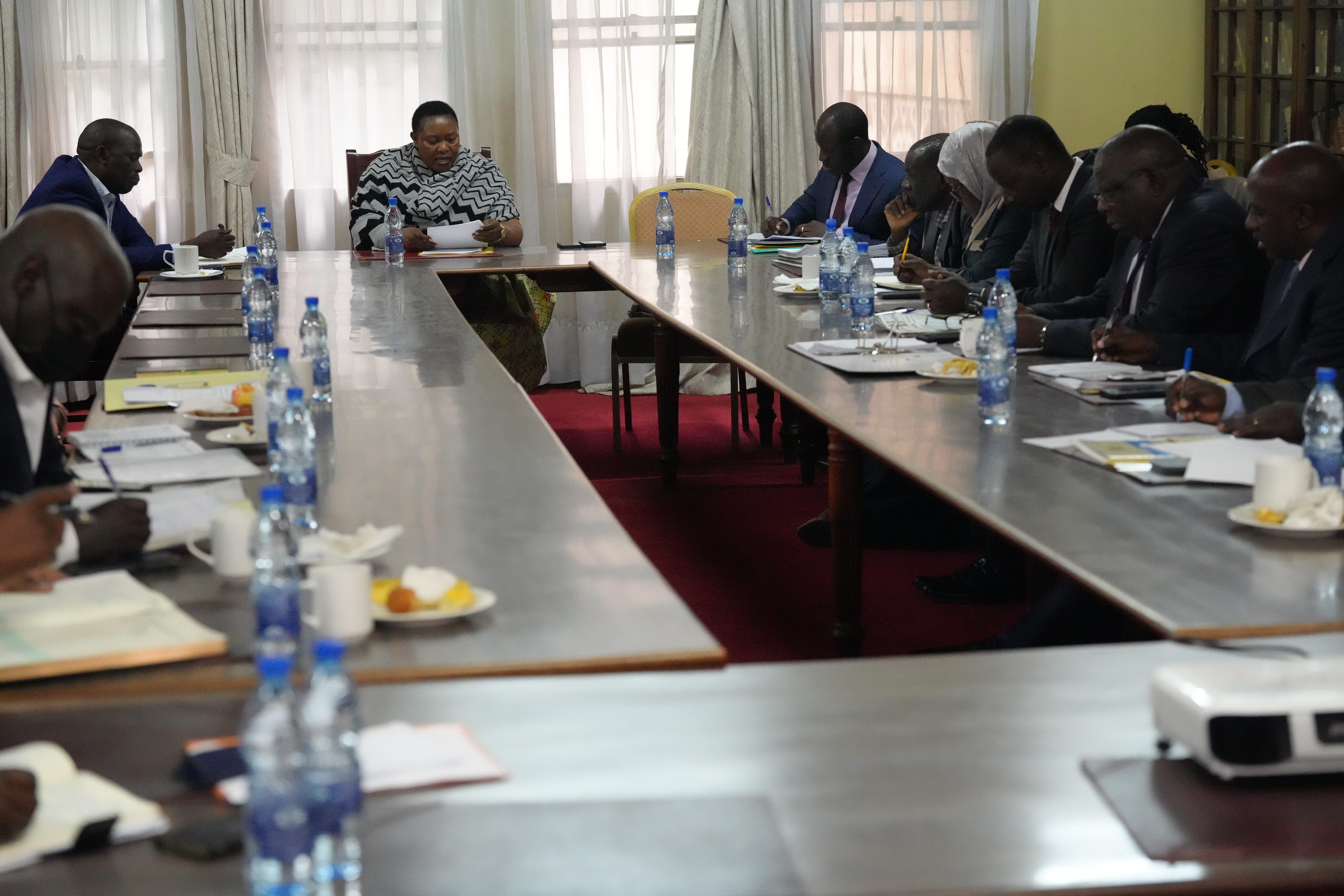 Top Management Meeting for the Presidency held on 30th August 2024 in the Cabinet Library, 3rd Floor, Parliamentary Building, Office of the President.