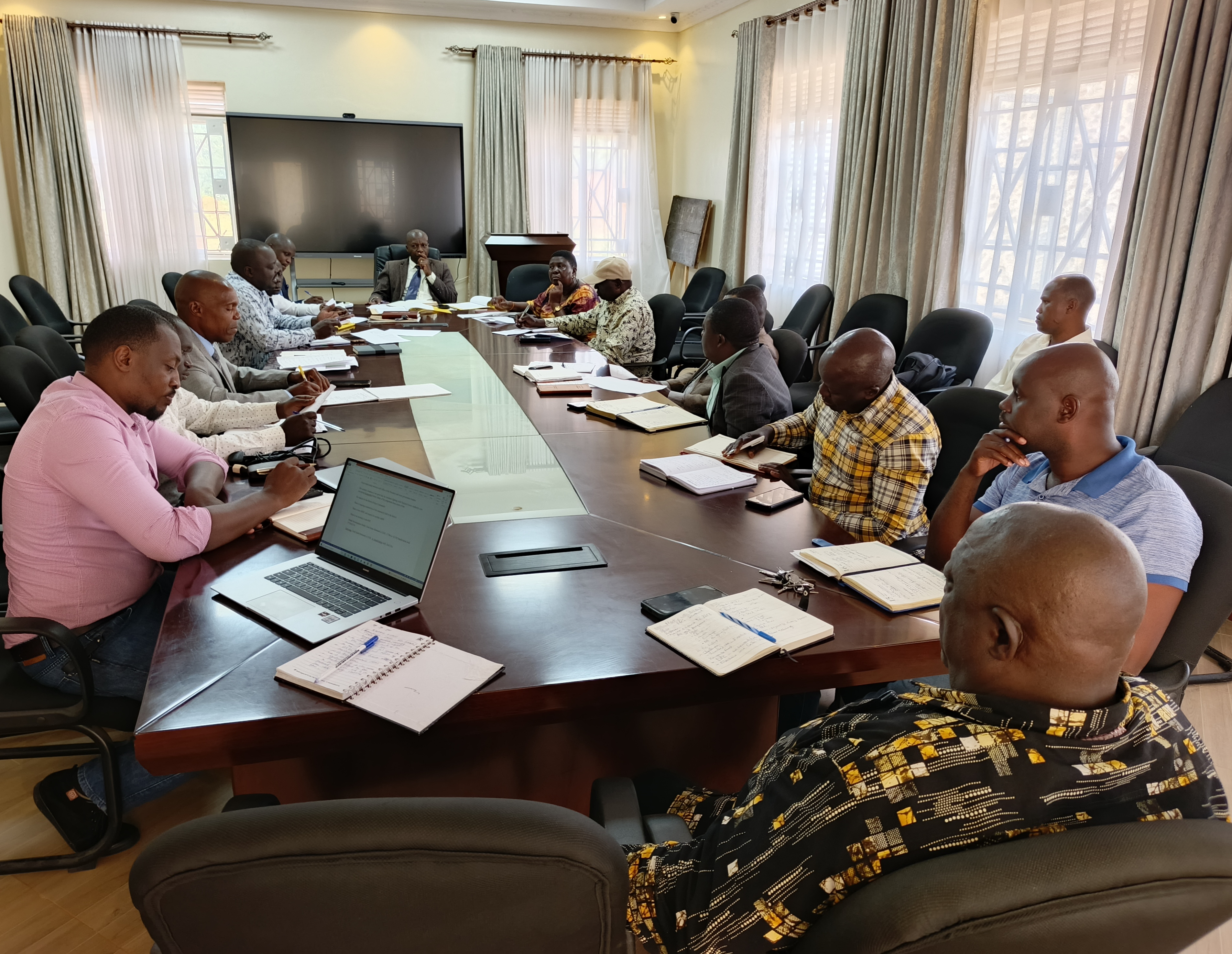 RDC Secretariat emphasizing collaboration, assessment to on-ground impact for quality service delivery with Kibaale district leaders.