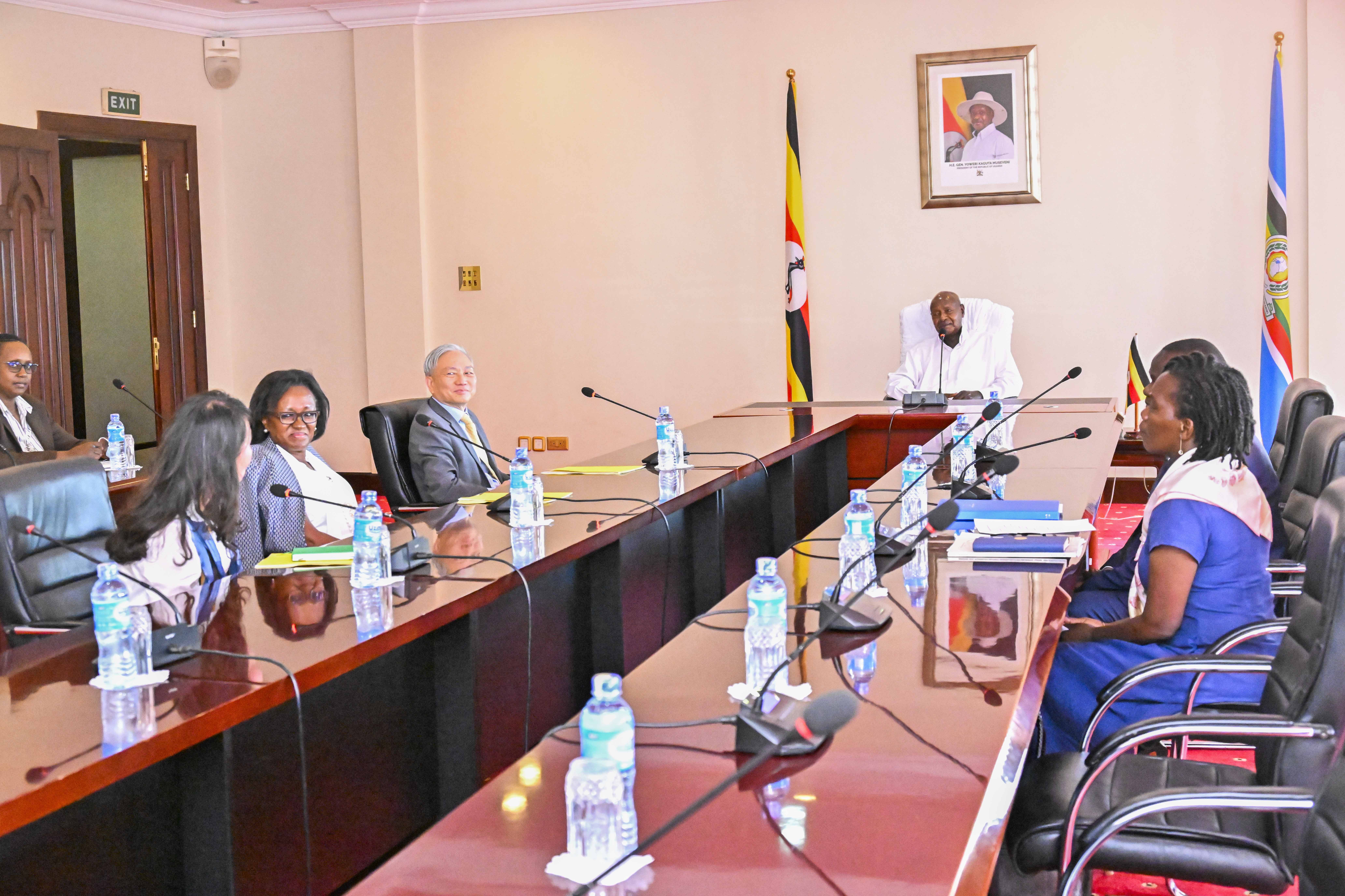 H.E. YOWERI KAGUTA MUSEVENI BIDS FAREWELL TO OUTGOING WORLD BANK COUNTRY MANAGER, MUKAMI KARIUKI