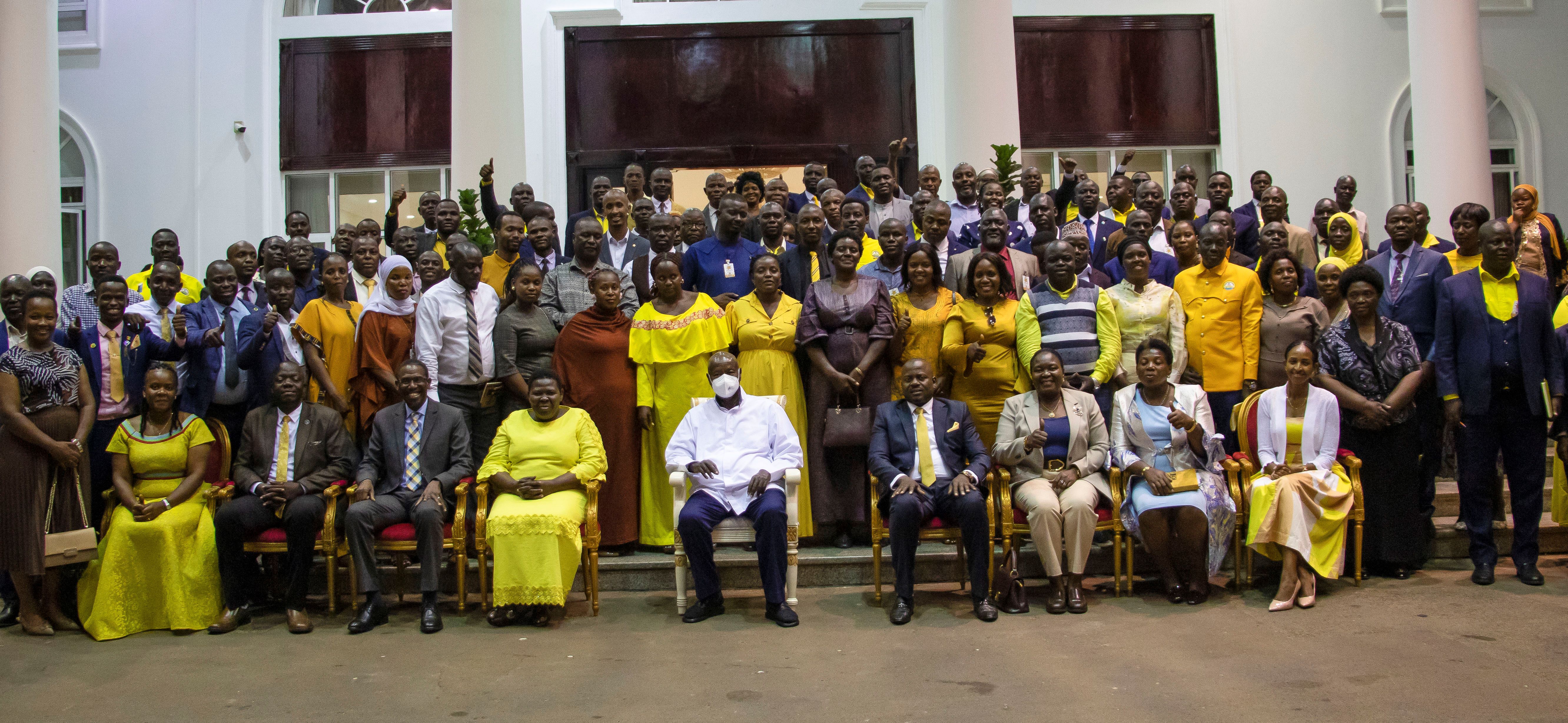 H.E. the President meets NRM Cadres
