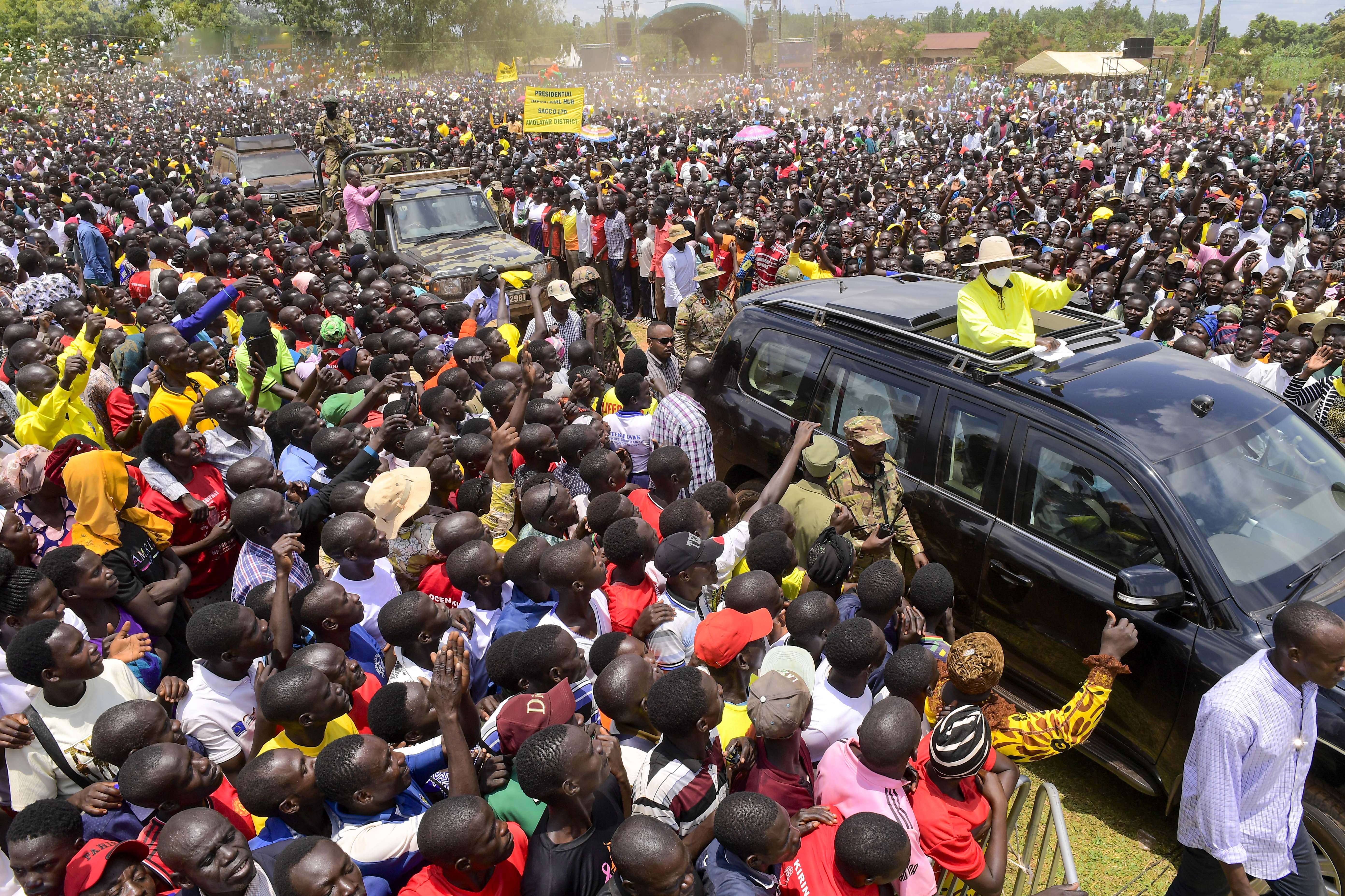 PRESIDENT MUSEVENI PLEDGES WEALTH CREATION, EDUCATION REFORMS AND FISHERIES BOOST