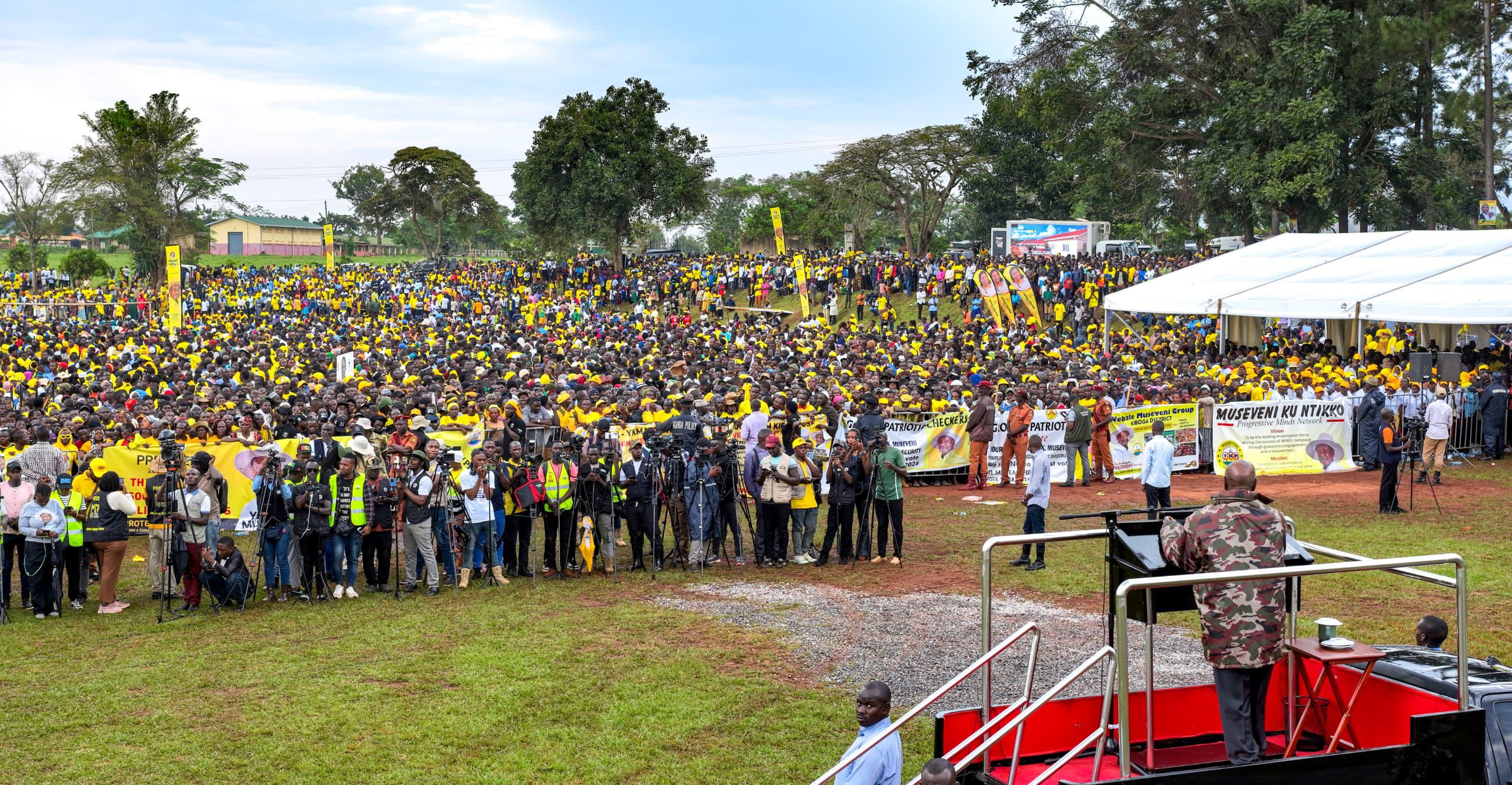 PRESIDENT MUSEVENI KICKS-OFF PRESIDENTIAL CAMPAIGNS IN LUWEERO, VOWS TO SAFEGUARD REVOLUTIONARY GAINS
