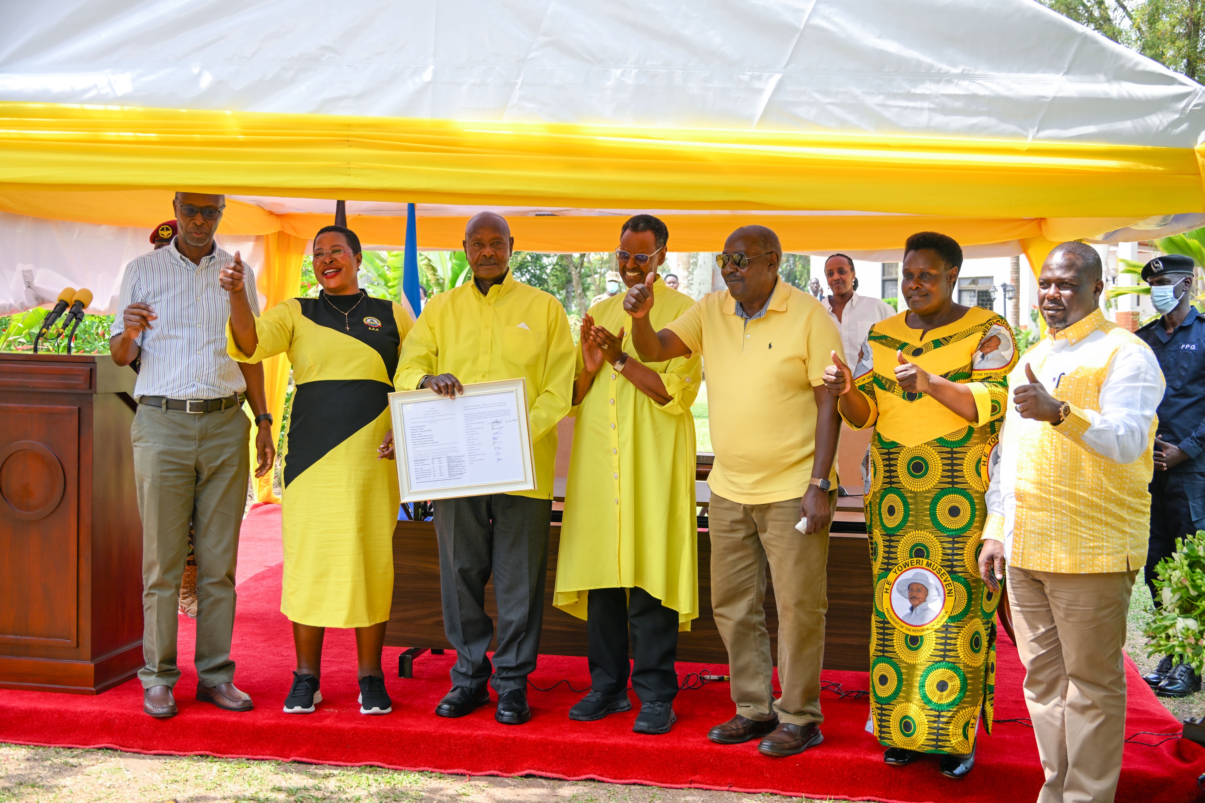 PRESIDENT MUSEVENI RECEIVES OFFICIAL DECLARATION OF VICTORY, PLEDGES ECONOMIC GROWTH AND POVERTY ERADICATION 