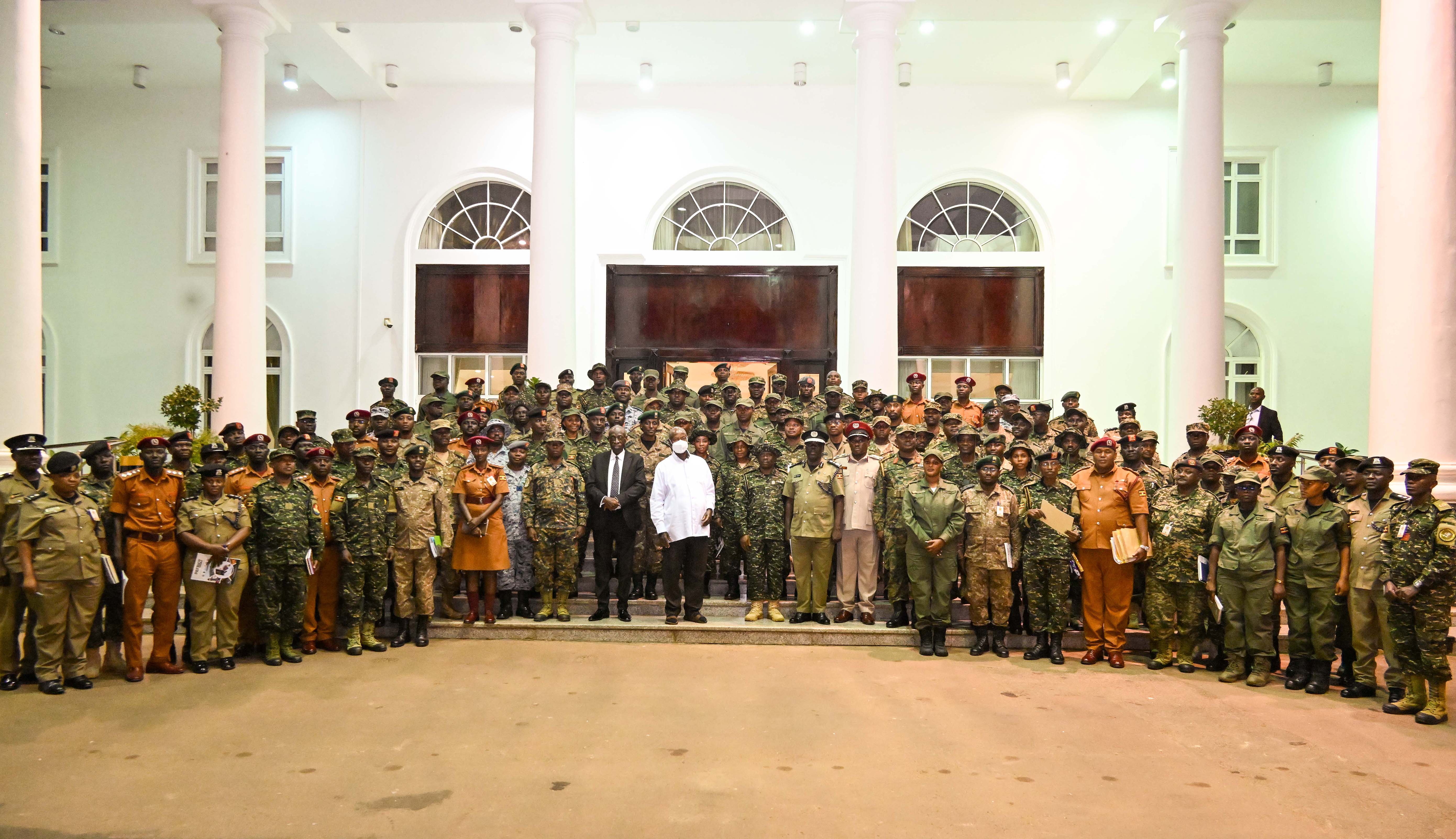 PRESIDENT MUSEVENI PASSES OUT 106 SENIOR SECURITY OFFICERS, EMPHASISES IDEOLOGICAL CLARITY FOR UGANDA'S TRANSFORMATION
