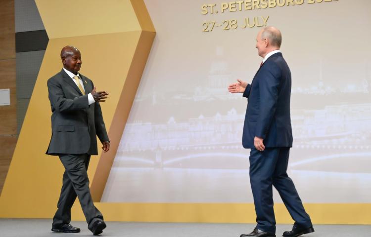 President Museveni holds Bilateral talks with President Putin 