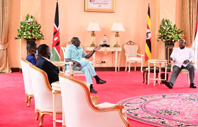 President Museveni and H.E. William Samoei Ruto discussed bilateral and regional issues of mutual interest. 13th August, 2023