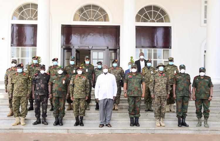 President Museveni meets UPDF and FARDC Senior Army Officers, Review Operation Shujaa. 30th August, 2023 