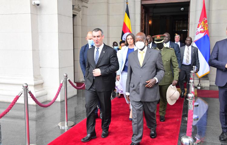 President Museveni makes case for Uganda’s Coffee as he meets Serbia's National Assembly President 