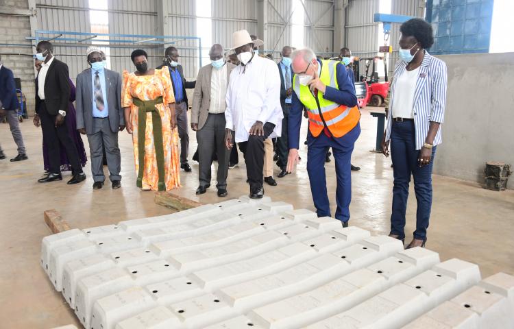 President Museveni Commissions Railway concrete sleeper Factory -1st September, 2023