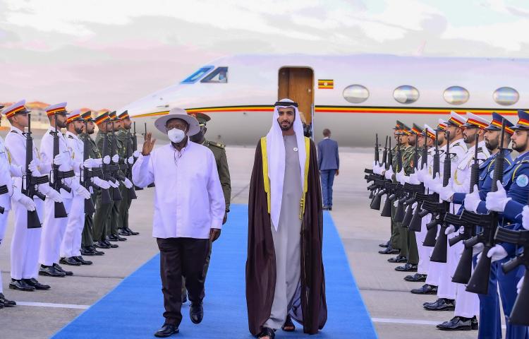 H.E the President expected to hold bilateral talks with His Highness, Sheikh Mohamed bin Zayed Al Nahyan, the President of the United Arab -13th November 2023.