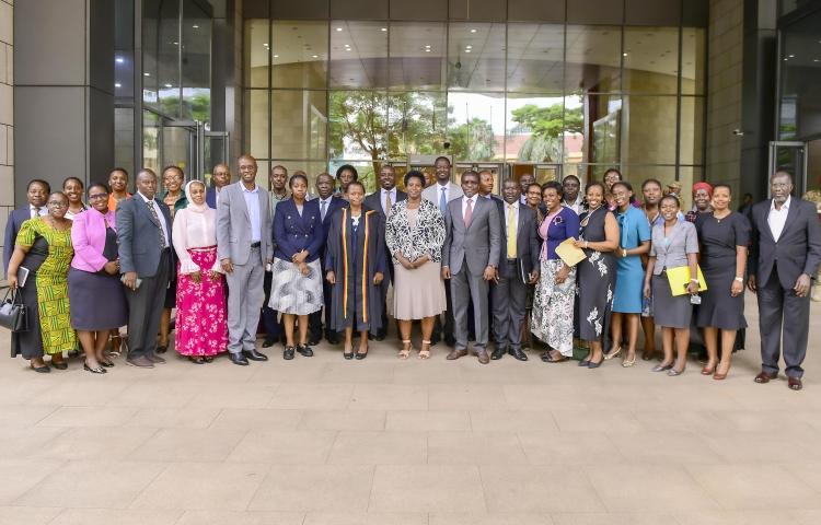 Swearing in ceremony and handover for the new Principal Private Secretary to H.E the President , Ms.Asio Gloria Omaswa  at the Office the President – 26th March 2024