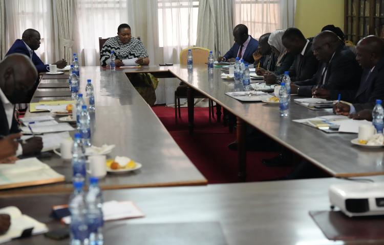 Top Management Meeting for the Presidency held on 30th August 2024 in the Cabinet Library, 3rd Floor, Parliamentary Building, Office of the President.