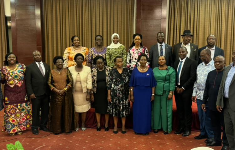 Group photo during the farewell dinner