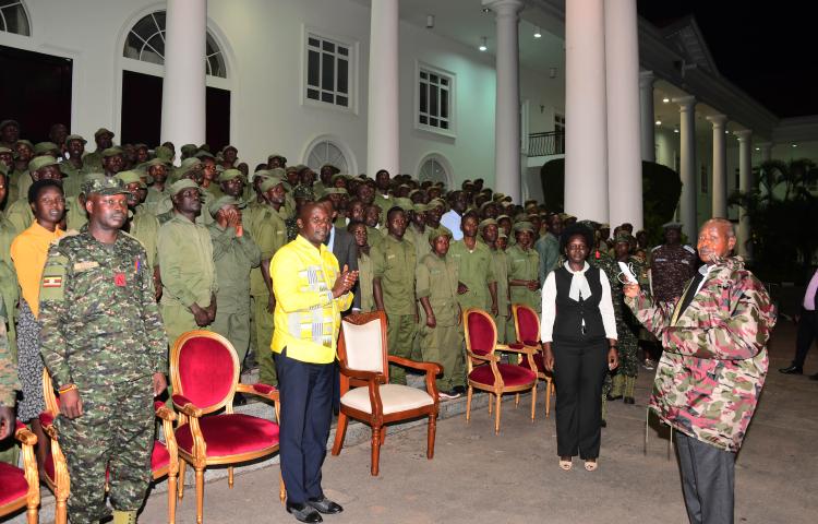 President Museveni welcomes former opposition Youth to NRM, commends them for the wise decision. 
