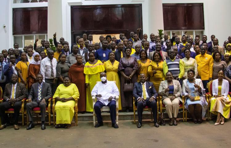 H.E. the President meets NRM Cadres