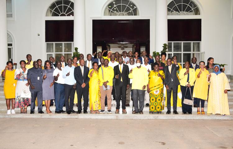 President Museveni meets NRM Buganda Parliamentary Caucus 