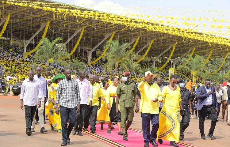 NRM HANDS FLAG TO ‎PRESIDENT MUSEVENI TO LEAD PARTY’S BID FOR ANOTHER TERM IN OFFICE 