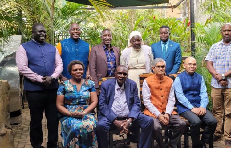HAJJI KAKANDE, INDIAN HIGH COMMISSIONER HOST RDCS FOR A LUNCHEON AFTER TRAINING IN INDIA 