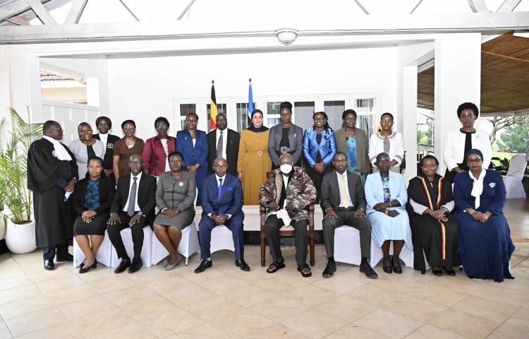H.E. YOWERI KAGUTA MUSEVENI SWEARS IN NEW PRINCIPAL JUDGE, DPP, IGG AND DEPUTIES, CALLS FOR PEOPLE-CENTERED JUSTICE 
