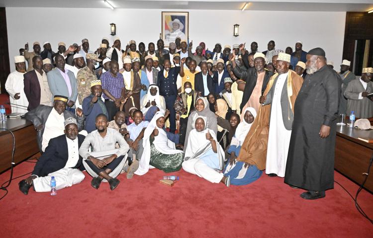 PRESIDENT MUSEVENI MEETS MUSLIM LEADERS 
