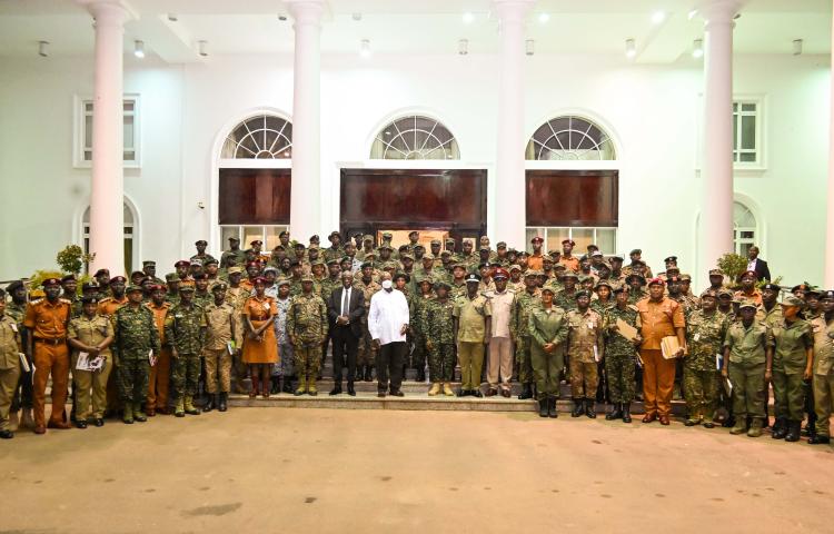 PRESIDENT MUSEVENI PASSES OUT 106 SENIOR SECURITY OFFICERS, EMPHASISES IDEOLOGICAL CLARITY FOR UGANDA'S TRANSFORMATION